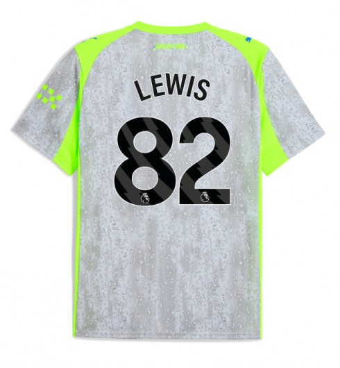 Manchester City Rico Lewis #82 Tredjedrakt 2025-26 Korte ermer Manchester City Rico Lewis #82 Tredjedrakt 2025-26 Korte ermer
